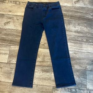 Betabrand Yoga Denim Straight Leg Large Petite Short